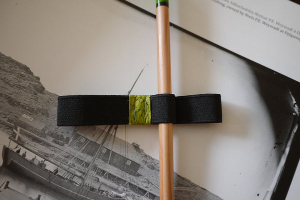 Small Bandolier - Green Fish Leather